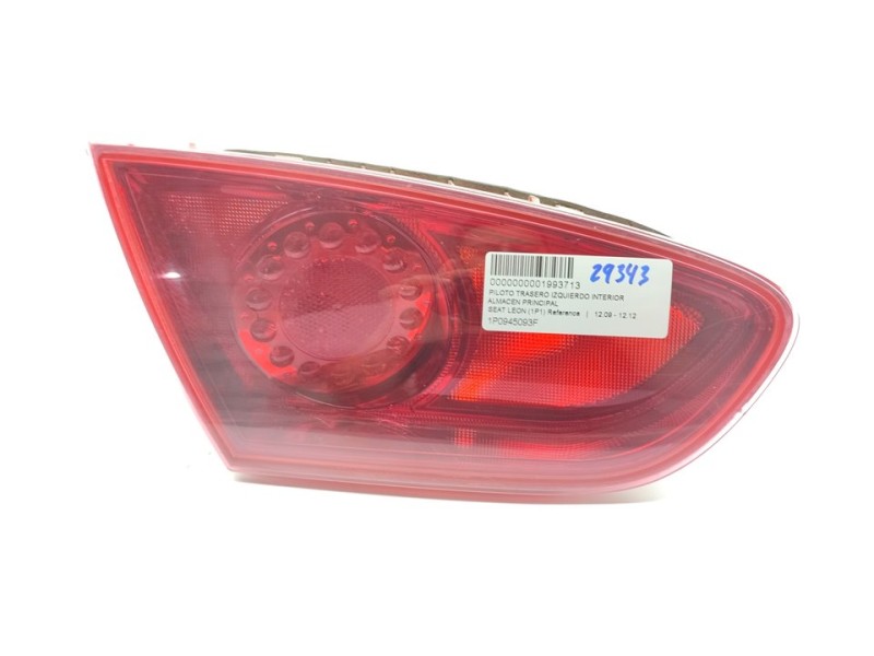 Recambio de piloto trasero izquierdo interior para seat leon (1p1) reference referencia OEM IAM 1P0945093F  