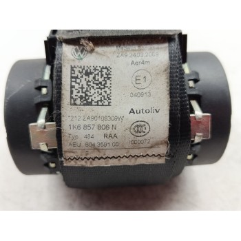 Recambio de cinturon seguridad trasero derecho para volkswagen golf vi (5k1) advance referencia OEM IAM 1K6857806N  