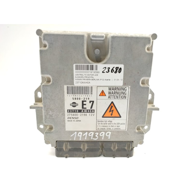 Recambio de centralita motor uce para nissan primera berlina (p12) acenta referencia OEM IAM 23710AW40A  