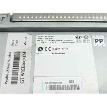 Recambio de sistema audio / radio cd para hyundai tucson (nx4e, nx4a) 1.6 t-gdi referencia OEM IAM 96160N7120  