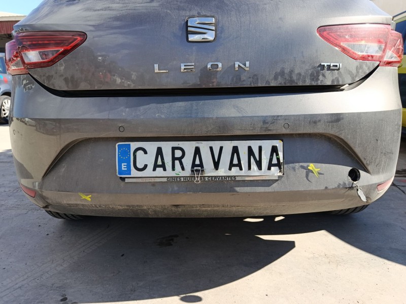 Recambio de paragolpes trasero para seat leon (5f1) 1.6 tdi referencia OEM IAM 5F0807421GRU  