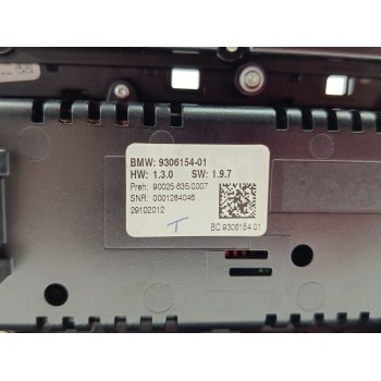 Recambio de mando climatizador para bmw serie 5 touring (f11) 535i referencia OEM IAM 61319328426 930615401 