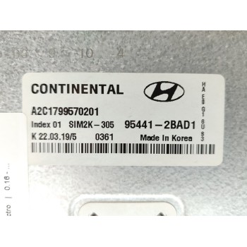 Recambio de centralita motor uce para hyundai ioniq klass electro referencia OEM IAM 954412BAD1  