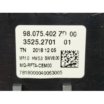 Recambio de mando climatizador para peugeot rifter 1.2 puretech 110 referencia OEM IAM 98075402ZD  