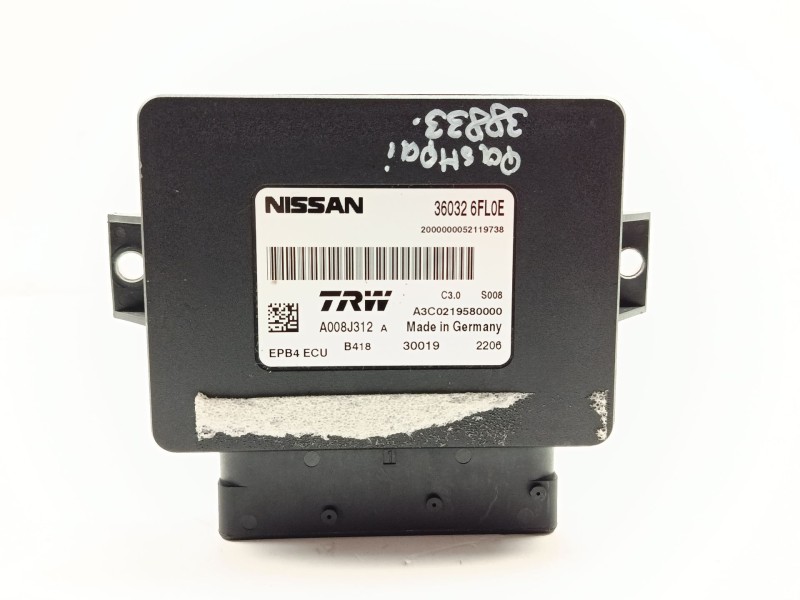 Recambio de modulo electronico para nissan qashqai ii (j11, j11_) 1.5 dci referencia OEM IAM 360326FL0E  