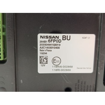 Recambio de modulo electronico para nissan qashqai ii (j11, j11_) 1.5 dci referencia OEM IAM 284B16FP0D  