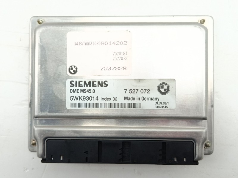 Recambio de centralita motor uce para bmw 5 (e60) 520 i referencia OEM IAM 7527072 5WK93014 