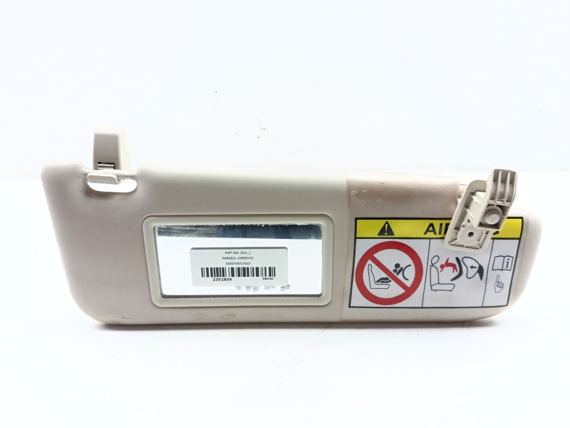 Recambio de parasol derecho para fiat 500 (312_) 1.2 (312axa1a) referencia OEM IAM 0000735717010 735717010 