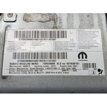 Recambio de kit airbag para fiat 500 (312_) 1.2 (312axa1a) referencia OEM IAM 735763509  