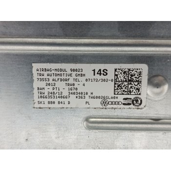 Recambio de kit airbag para volkswagen golf vi (5k1) rabbit referencia OEM IAM 5K0880201AA81U  