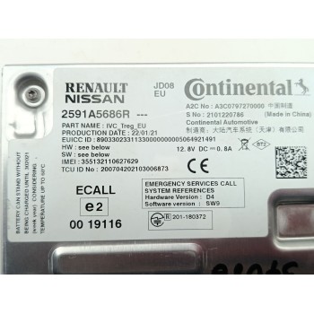 Recambio de modulo electronico para renault arkana i (lcm_, ldn_) 1.3 tce 140 (ldn0) referencia OEM IAM 2591A5686R  