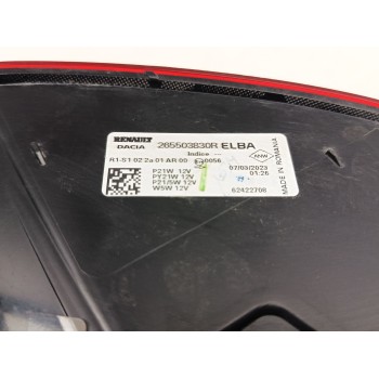 Recambio de piloto trasero derecho para dacia sandero iii 1.0 tce 90 referencia OEM IAM 265503830R  