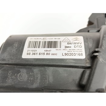 Recambio de faro derecho para citroën c3 origins referencia OEM IAM 9836161580  