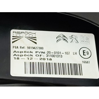 Recambio de piloto trasero izquierdo para peugeot rifter 1.2 puretech 110 referencia OEM IAM 9819427380  