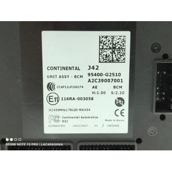 Recambio de modulo electronico para hyundai ioniq klass electro referencia OEM IAM 95400G2510  