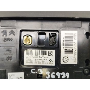 Recambio de pantalla multifuncion para citroën c3 origins referencia OEM IAM 9838155680  