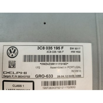 Recambio de pantalla multifuncion para volkswagen tiguan (5n2) advance bluemotion referencia OEM IAM 3C8035195F  