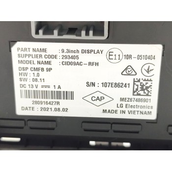 Recambio de pantalla multifuncion para renault arkana (eu version) intens referencia OEM IAM 280916427R  