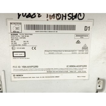 Recambio de pantalla multifuncion para nissan qashqai (j11) acenta referencia OEM IAM 2591A7FW3A  