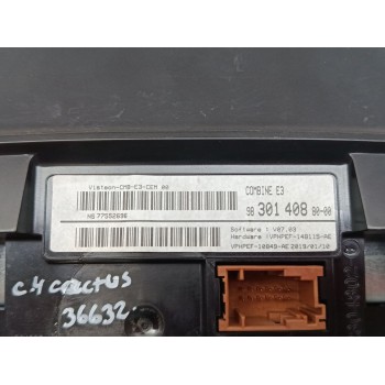 Recambio de cuadro instrumentos para citroën c4 cactus 1.2 thp 110 referencia OEM IAM 9830140880 9830087680 