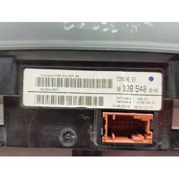 Recambio de cuadro instrumentos para citroën c4 cactus 1.6 bluehdi 100 referencia OEM IAM 9813854080  