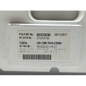 Recambio de cuadro instrumentos para peugeot 308 allure referencia OEM IAM 9825206280  