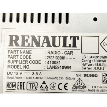 Recambio de pantalla multifuncion para dacia sandero iii 1.0 tce 90 referencia OEM IAM 280213900R  