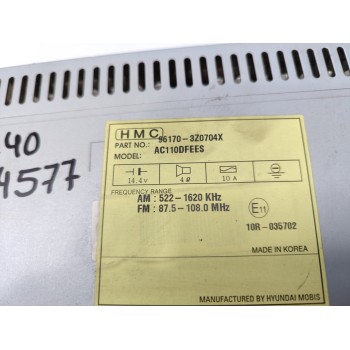 Recambio de sistema audio / radio cd para hyundai i40 gls bluedrive / bluedrive referencia OEM IAM 961703Z0704X  