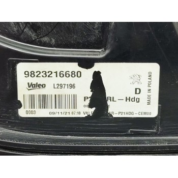 Recambio de piloto trasero derecho para peugeot 208 (p2) allure pack referencia OEM IAM 9823216680  