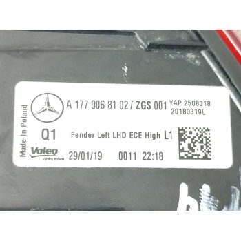 Recambio de piloto trasero izquierdo para mercedes-benz clase a (w177) a 200 (177.087) referencia OEM IAM A1779068102  