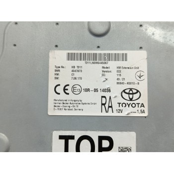 Recambio de modulo electronico para toyota corolla touring sports (e21) hybrid active referencia OEM IAM 86840K0010  