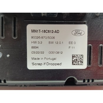 Recambio de mando climatizador para ford ecosport (cr6) st-line referencia OEM IAM MN1T18C612AD  