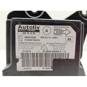 Recambio de centralita airbag para citroën berlingo multispace (b9) 1.6 bluehdi 100 referencia OEM IAM 9803916880  
