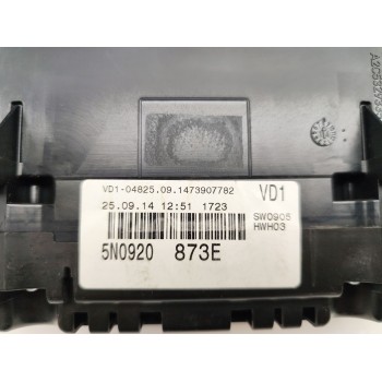Recambio de cuadro instrumentos para volkswagen tiguan (5n2) advance bluemotion referencia OEM IAM 5N0920873E / 5N1857001J6T6  