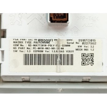 Recambio de cuadro instrumentos para peugeot 2008 (--.2013) active referencia OEM IAM 9813870580  