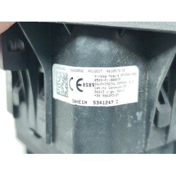 Recambio de airbag delantero izquierdo para peugeot rifter gt line standard referencia OEM IAM 98185172ZD  