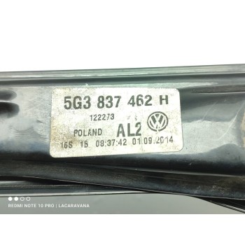 Recambio de elevalunas delantero derecho para volkswagen golf vii lim. gtd bluemotion referencia OEM IAM 5G3837462H  