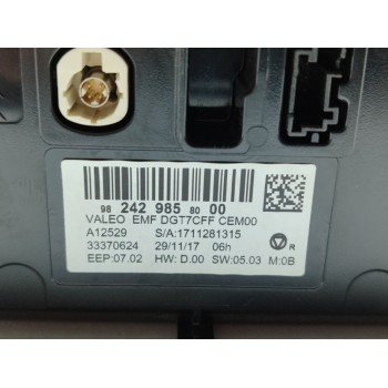 Recambio de pantalla multifuncion para peugeot 308 allure referencia OEM IAM 9824298580  