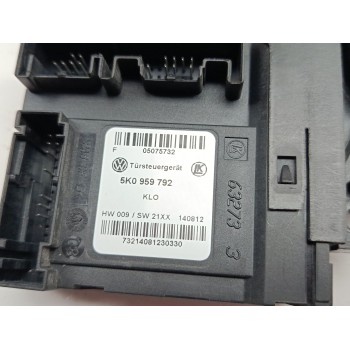 Recambio de motor elevalunas delantero derecho para volkswagen golf vi (5k1) rabbit referencia OEM IAM 5K0959702B / 5K0959792  