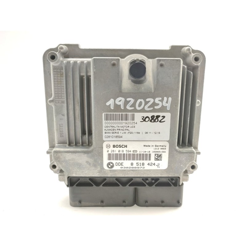 Recambio de centralita motor uce para bmw serie 1 lim. (f20) 116d referencia OEM IAM 0281018594  