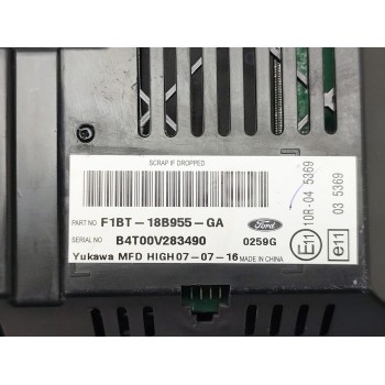 Recambio de pantalla multifuncion para ford ecosport 1.5 ti referencia OEM IAM F1BT18B955GA  