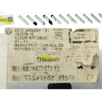 Recambio de sistema audio / radio cd para bmw mini cabrio (r57) cooper referencia OEM IAM 65123456869  