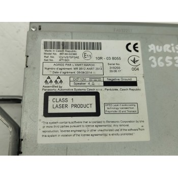 Recambio de pantalla multifuncion para toyota auris touring sports (e18) hybrid active referencia OEM IAM 8614002360 8614002360E