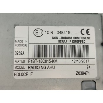 Recambio de sistema audio / radio cd para ford focus iii 1.0 ecoboost referencia OEM IAM F1BT18C815KM  