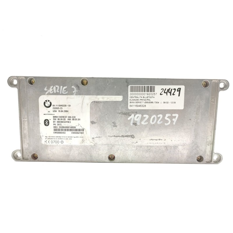 Recambio de modulo electronico para bmw serie 7 (e65/e66) 730d referencia OEM IAM 84116946328  