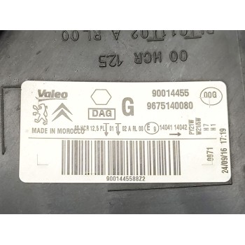 Recambio de faro izquierdo para citroën c-elysee (dd_) 1.6 bluehdi 100 referencia OEM IAM 9675140080 / 9675140280  