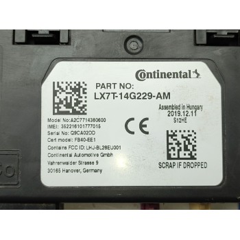 Recambio de modulo electronico para ford focus iv (hn) 1.0 ecoboost referencia OEM IAM LX7T14G229AM  