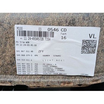 Recambio de juego asientos completo para volkswagen golf viii (cd1, da1) 2.0 tdi referencia OEM IAM 4K0881105K / 5WA881516 5WA88