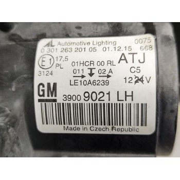 Recambio de faro izquierdo para opel zafira tourer c (p12) 1.6 cdti (75) referencia OEM IAM 13399858 / 39009021  