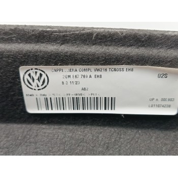 Recambio de bandeja trasera para volkswagen t-cross (c11, d31) 1.0 tsi referencia OEM IAM 2GM867769BEH8 / 2GM867769  